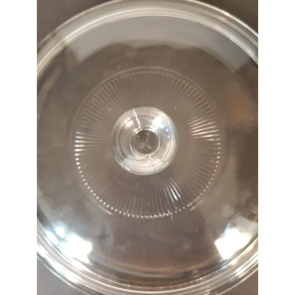 Vintage Pyrex 624‎ C Clear Glass Replacement Casserole Lid 8.5 Inch Round 024